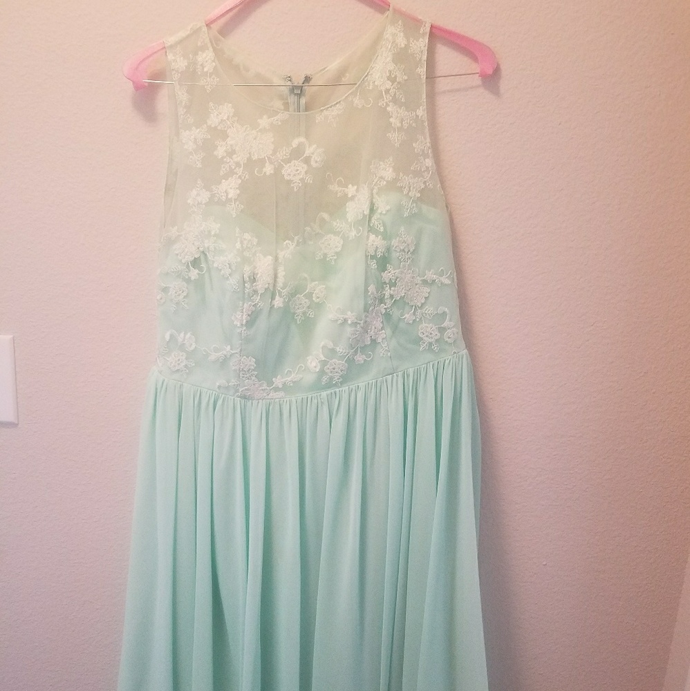 Azazie Mint Bridesmaid Dress